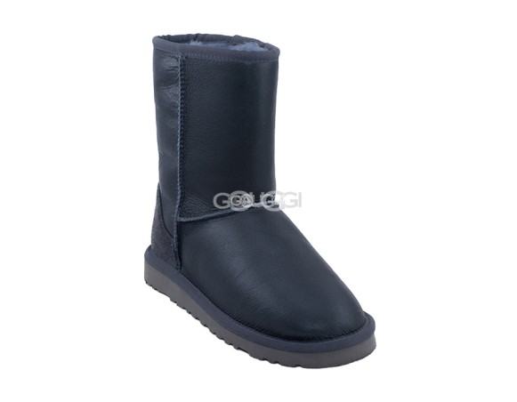 Женские короткие угги Classic Short Metallic Grey