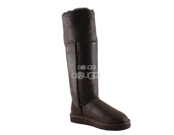 Женские высокие угги Classic Tall Metallic Skillful Wrestling Chocolate