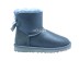 Женские мини угги с бантиками Mini Bailey Bow Metallic Grey