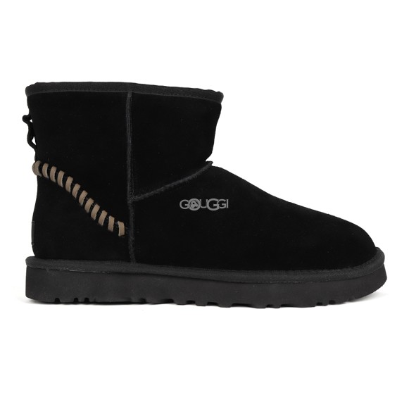 Мужские мини угги Men`s Ugg Classic Mini Deco Suede Boots Black Dressinn