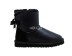 Женские мини угги с бантиками Mini Bailey Bow Metallic Black