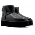 Женские мини угги на платформе Ugg Classic Mini Platform Boot - Ultra Matte Black