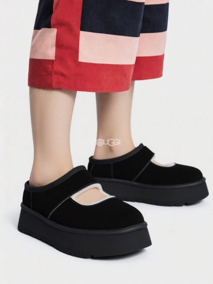 Женские слипоны на платформе Ugg Bea Mary Jane Black