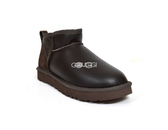 Женские ультра мини угги UGG Classic Ultra Mini Metallic Chocolatte
