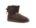 Женские мини угги с бантиками Mini Bailey Bow Chocolate II