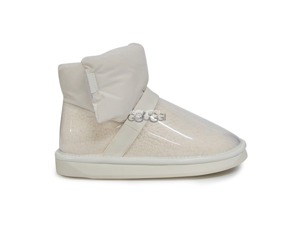 Женские прозрачные угги Clear Quilty Boots White