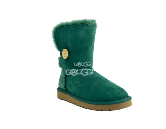 Женские угги с пуговицей Bailey Button II Dark Green