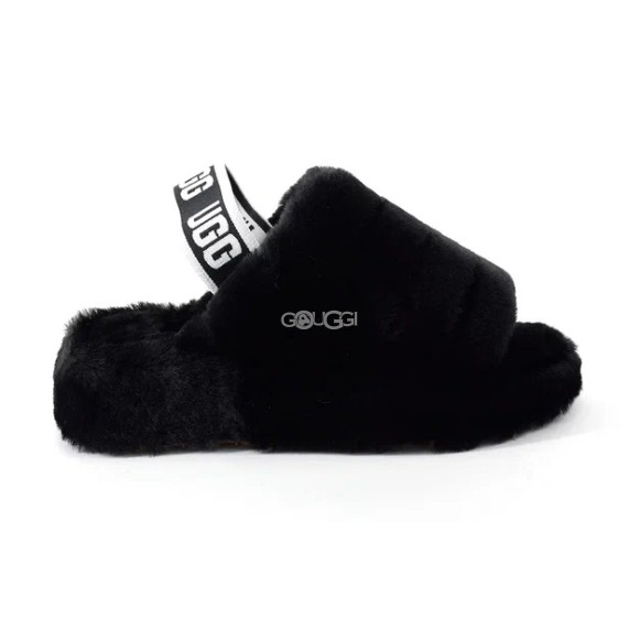 Женские сандалии Ugg Fluff Yeah Slide Black