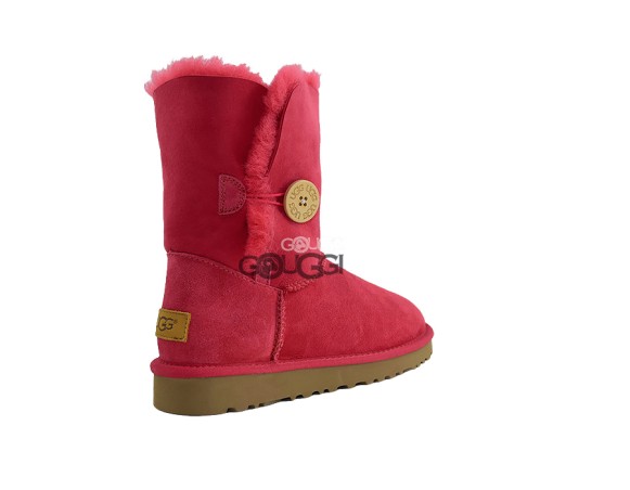 Женские угги с пуговицей Bailey Button II Dark Red