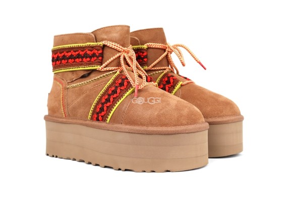 Женские угги Classic Mini II Braid Platform-Org