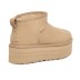Женские ультра мини угги на платформе UGG Classic Ultra Mini Platform Mustard Seed