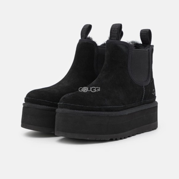 Женские ботинки на платформе UGG Neumel Platform Chelsea Black