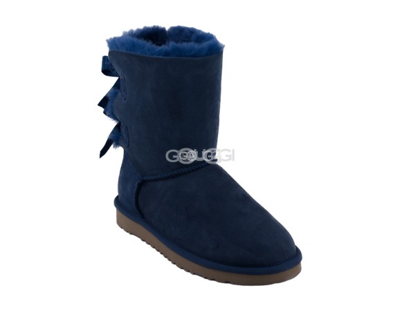 Женские угги с бантиками Bailey Bow Navy