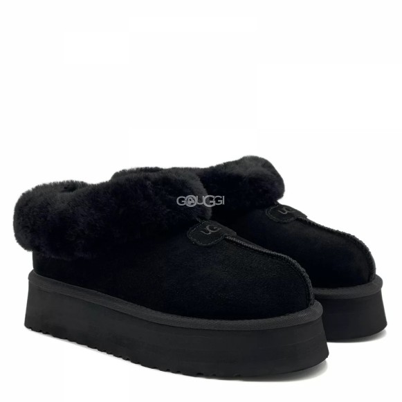 Женские слипоны на платформе Ugg Platform Slipper Black