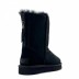 Женские короткие угги на молнии Ugg Classic Short Zip II Black (без камней)