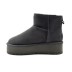 Женские мини угги на платформе Ugg Classic Mini Platform Grey