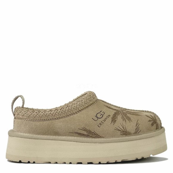 Женские слипоны на платформе Ugg Tazz Platform Erewhon Camel