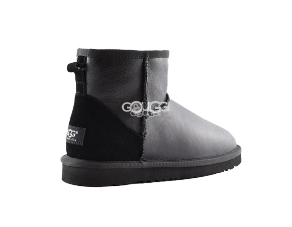 Женские мини угги Classic Mini Metallic Black