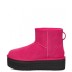 Женские мини угги на платформе UGG Classic Mini Platform Grey Violet