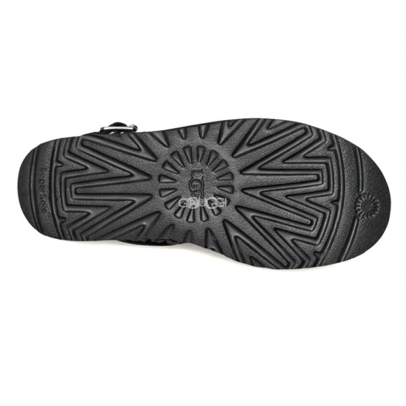 Женские ультра мини угги на платформе Ultra Mini Belted Roller - Black