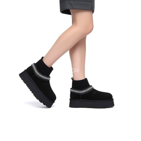 Женские слипоны Tazz Knit Black