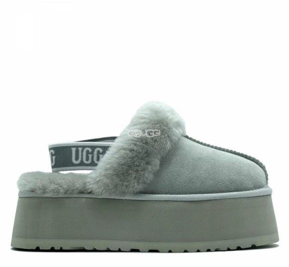 Женские сандалии на платформе Ugg Funkette Suede Platform Grey Violet