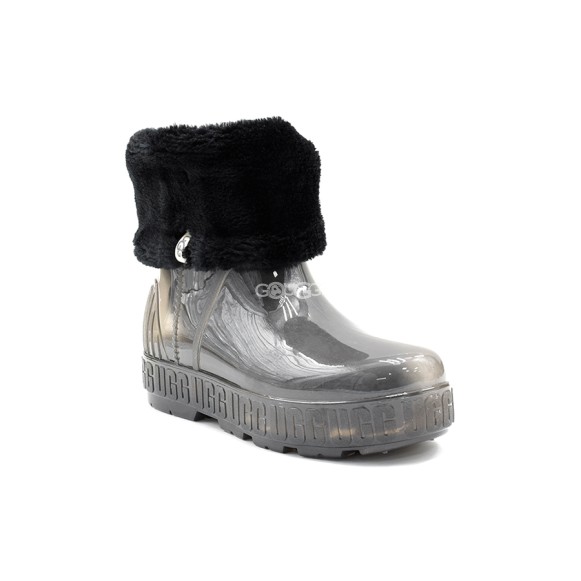Женские прозрачные короткие угги Ugg Drizlita Clear Boot Black
