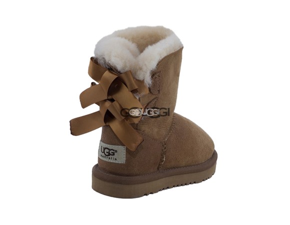 Детские угги с бантиками Kids Bailey Bow Chestnut