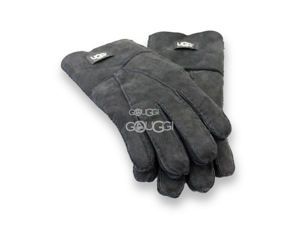 Меховые перчатки мужские UGG Suede Black