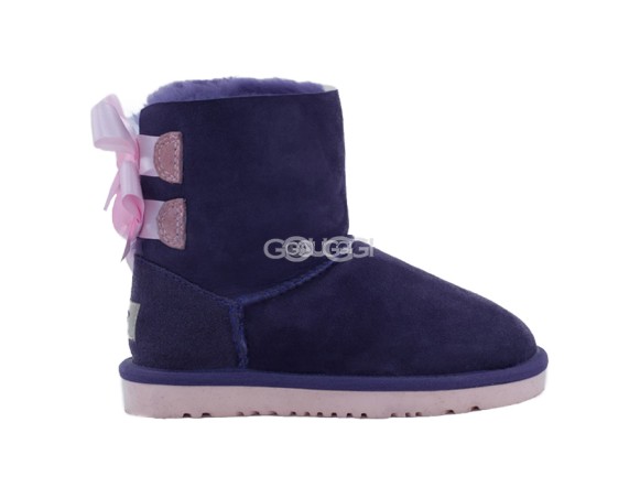 Детские угги с бантиками Kids Bailey Bow Violet