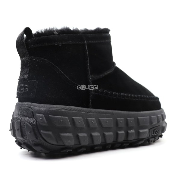 Женские мини угги на платформе Venture Daze Ultra Mini Black