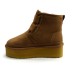 Женские короткие угги на платформе Ugg Classic Short Suede Platform Chestnut
