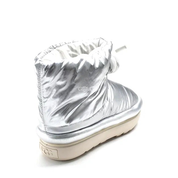 Женские короткие угги Ugg Classic Maxi Short Silver