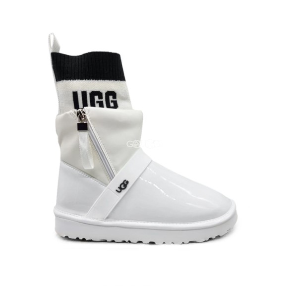 Женские угги на молнии Ugg Clear Bling Bling White