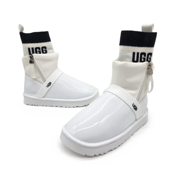 Женские угги на молнии Ugg Clear Bling Bling White