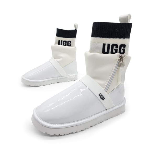Женские угги на молнии Ugg Clear Bling Bling White