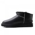 Женские ультра мини угги UGG Classic Ultra Mini LTHR Regen - Black