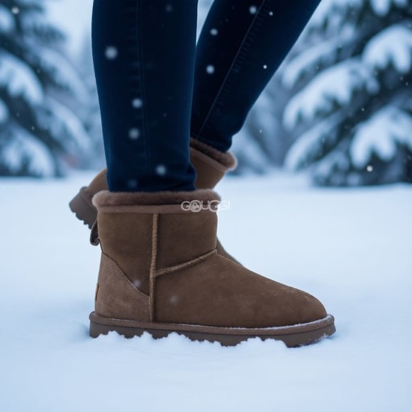 Женские мини угги с водоотталкивающей пропиткой Classic Mini Hickory II