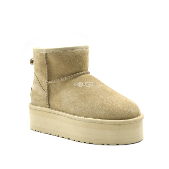 Женские ультра мини угги на платформе UGG Classic Ultra Mini Sand