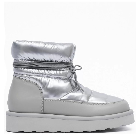 Женские мини угги Ugg Classic Mini Blow Silver