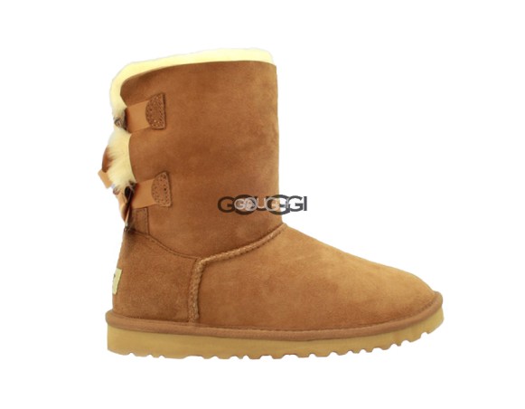 Женские угги с бантиками Bailey Bow Chestnut