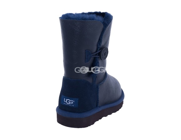 Женские угги с пуговицей Bailey Button Metallic Navy