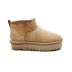 Женские ультра мини угги на платформе UGG Classic Ultra Mini Platform Chestnut