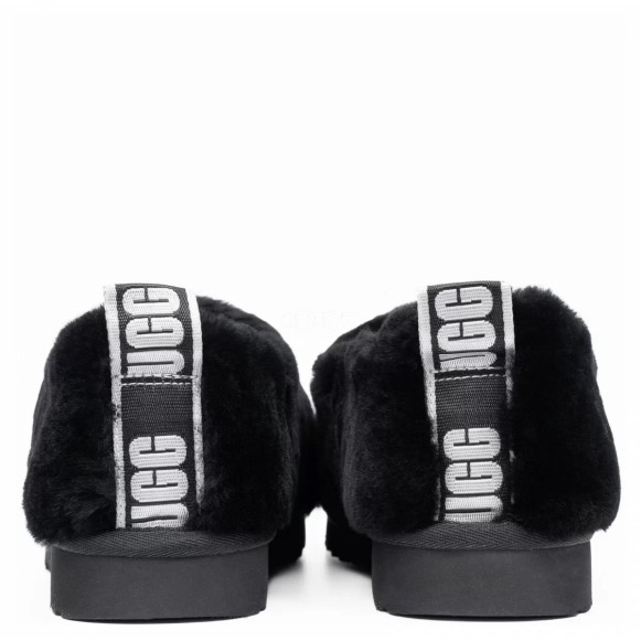 Женские слипоны Ugg Hailey Fluff Slippers Black