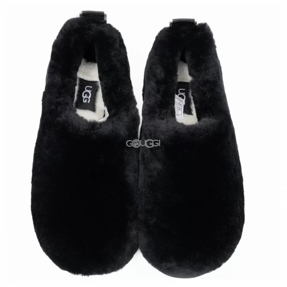 Женские слипоны Ugg Hailey Fluff Slippers Black